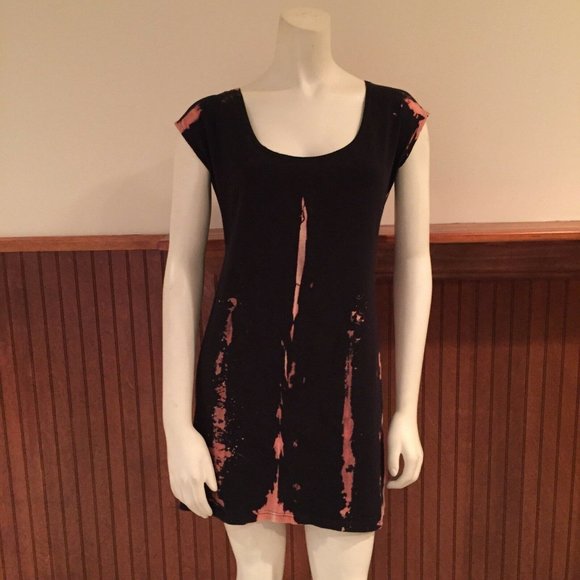 Mary Meyer Black and Tan Tie-Dye Dress - Size: XS - Picture 2 of 11